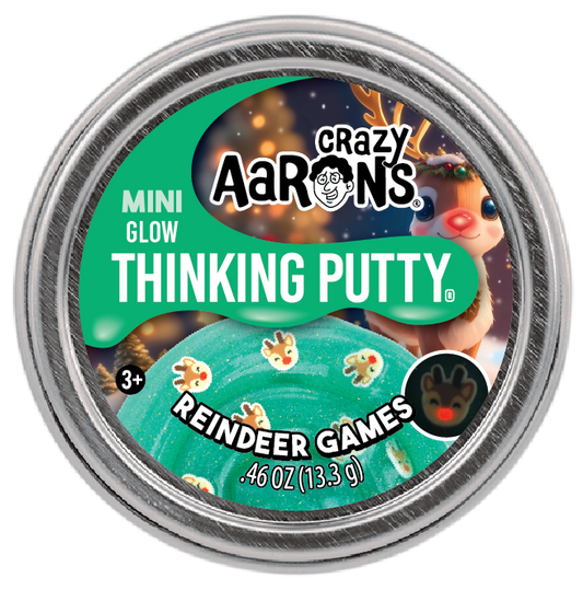 Mini Reindeer Games - 2" Thinking Putty Tin