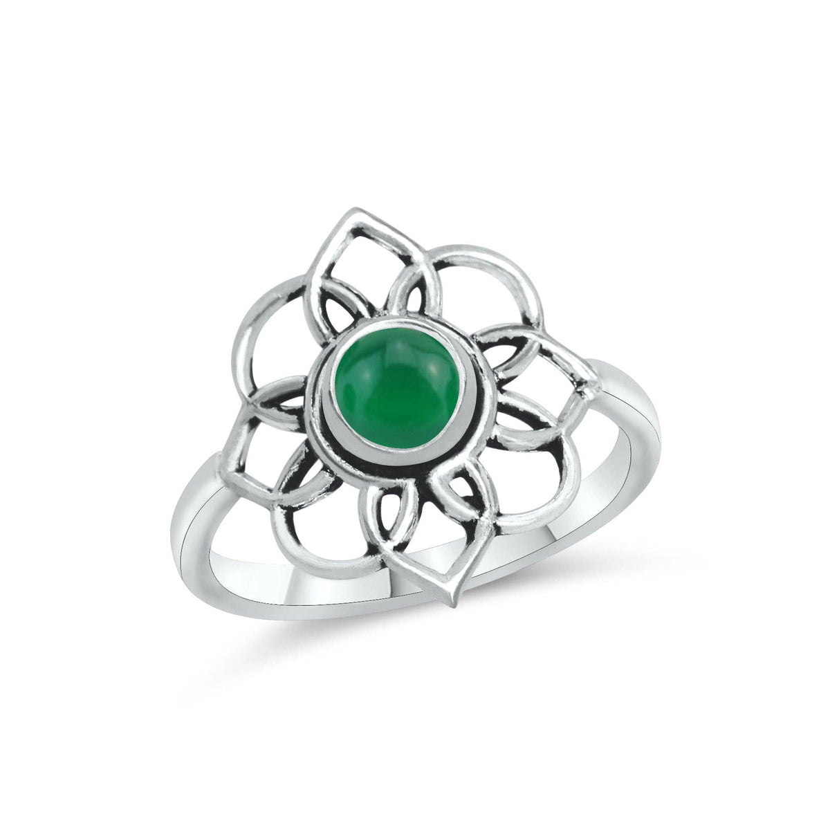 Dainty Stacking Rings – Silver-Plated, Assorted Natural Crystals, Boho Style | Wholesale