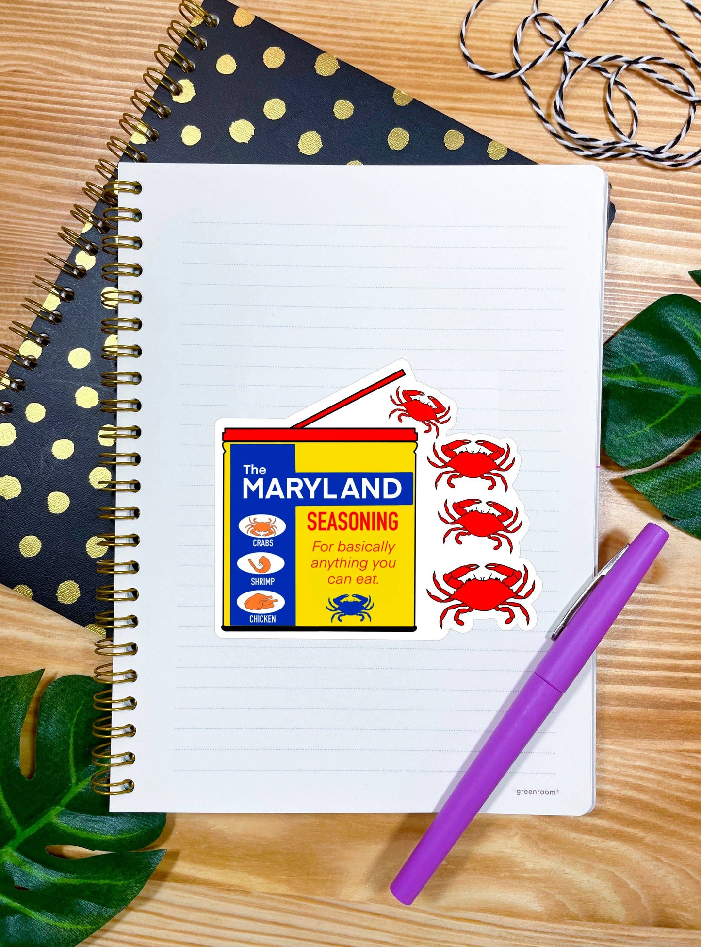 Maryland Seasoning Crab Sticker